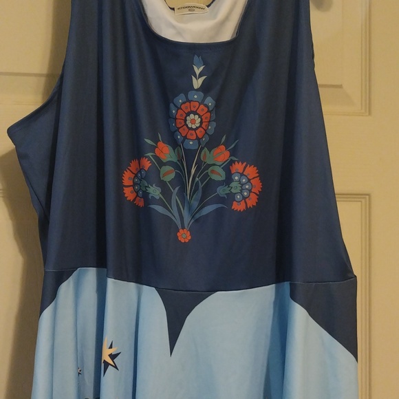 CowCow sleeveless Disney parks inspired It's a Small World dress size 5x - Picture 2 of 6